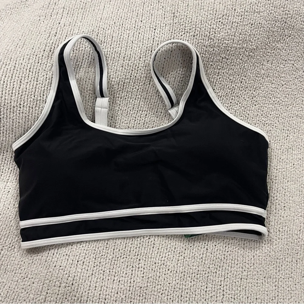 Black and White Women's high waisted Swimwear Set L NWT never - Picture 7 of 10